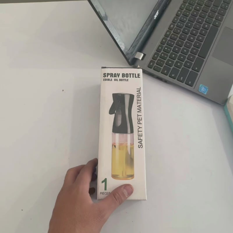Plastic Glass Kitchen Cooking Spray Bottle | 200ML | BBQ Olive Oil & Vinegar Oil Sprayer